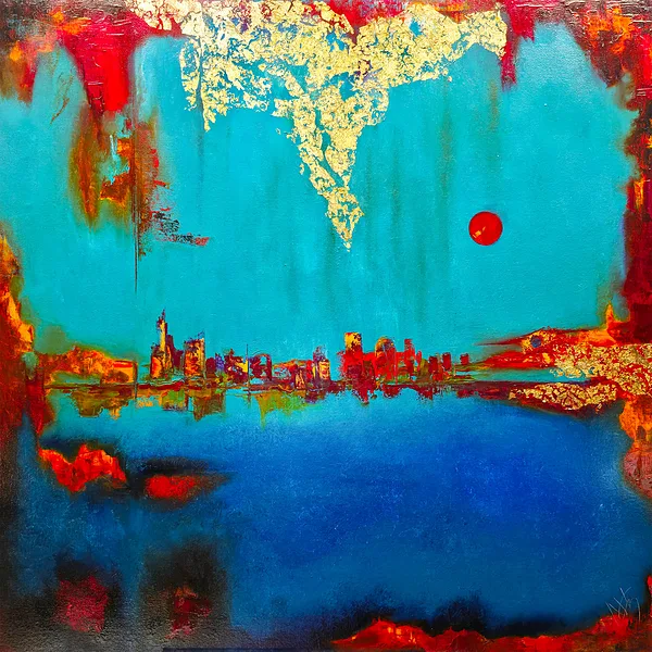The Promise of the Future - 100x100 cm