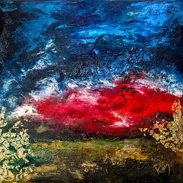 Jósiás király ("...senki se vihesse át a fiát vagy leányát a tűzön Moloknak!") - 45x45 cm
