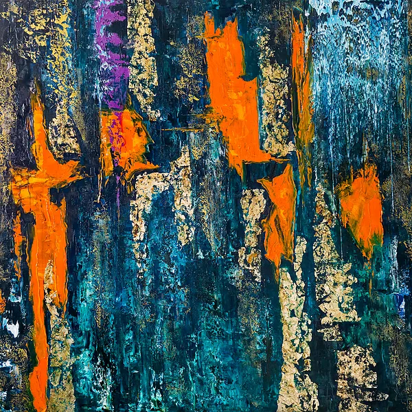 Mielőtt Isten lelke lebegett a vizek felett - 120x120 cm