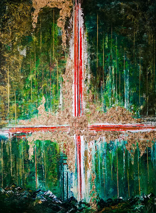"Así fueron acabados los cielos y la tierra..." - 160x120 cm