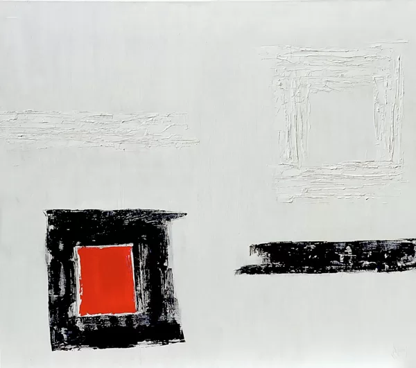 Kontrasztok - 80x90 cm, olaj vásznon