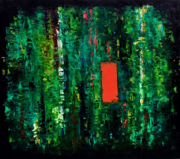 Esőerdő - 140x160 cm, olaj vásznon