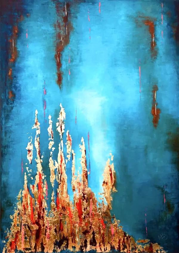 A Teremtés - 140x100 cm - olaj-arany-vászon