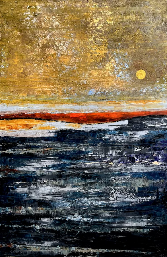 Ananké orsója - 90x60 cm - olaj-vászon