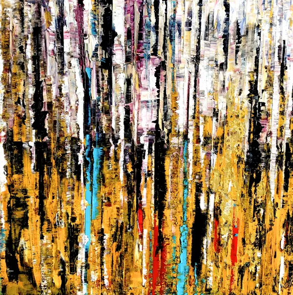 Jerremiás jóslata - 100x100 cm - olaj-arany-vászon