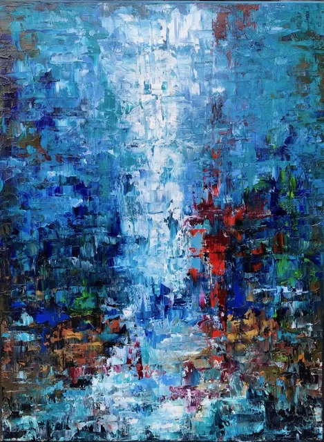 Ébredés - 80x60 cm, olaj és arany vásznon