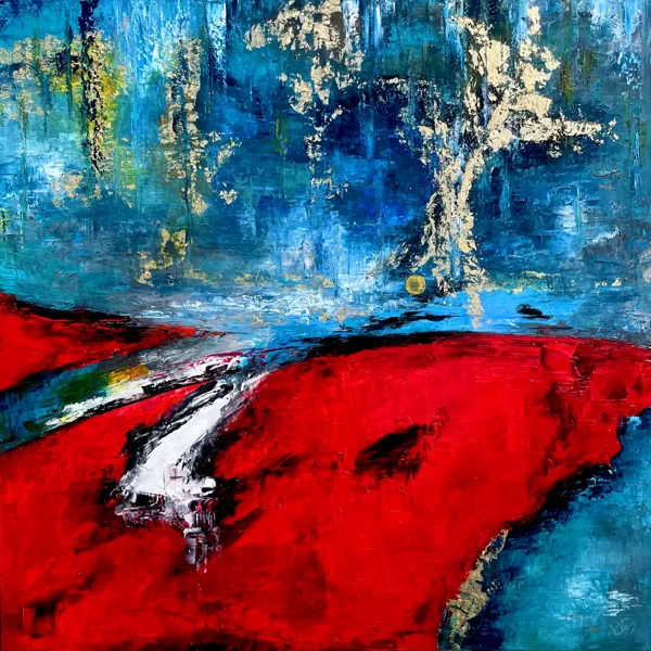 A győzelem - 100x100 cm - olaj-arany-vászon