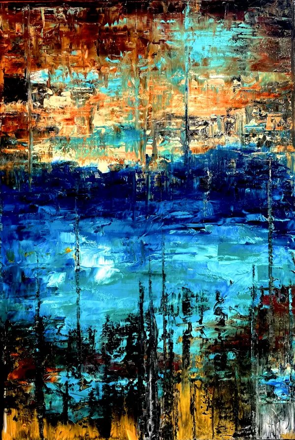Akherón - 55x38 cm - Olaj-vászon