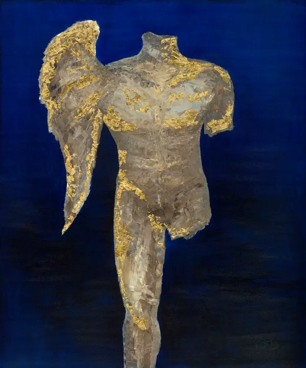 Morpheus - 120x100 cm, olaj és arany vásznon
