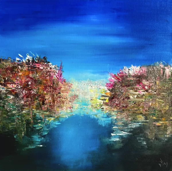Nimfák otthona - 60x60 cm - olaj-vászon