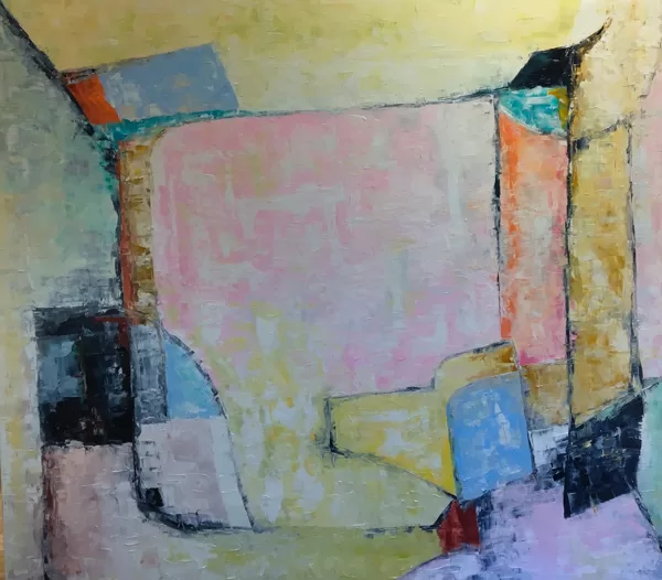 Régimódi történet - 140x160 cm, olaj vásznon