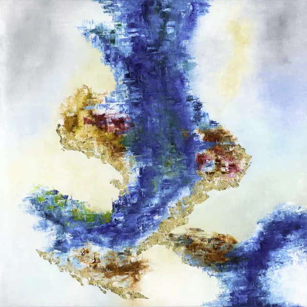 A világvándor meséje - 120x120 cm, olaj és arany vásznon