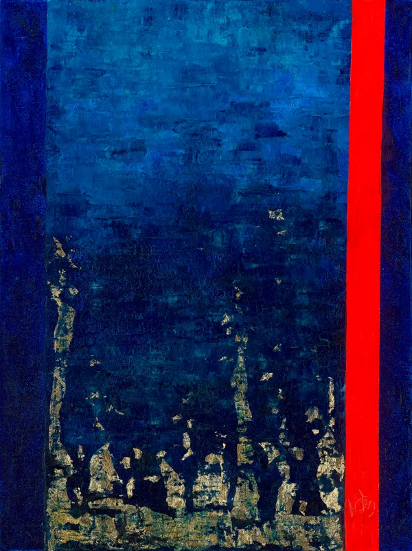 Napkapu 1 - 80x60 cm, olaj és arany vásznon