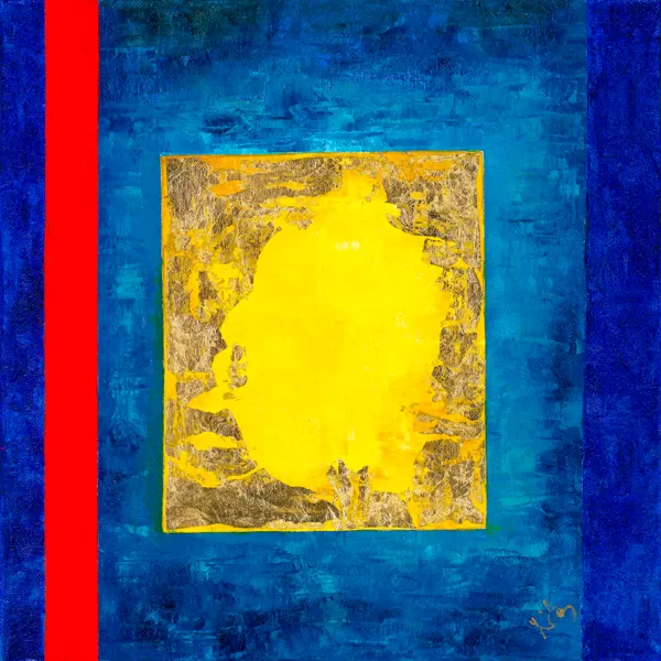 Napkapu 2.0 - 60x60 cm, olaj és arany vásznon