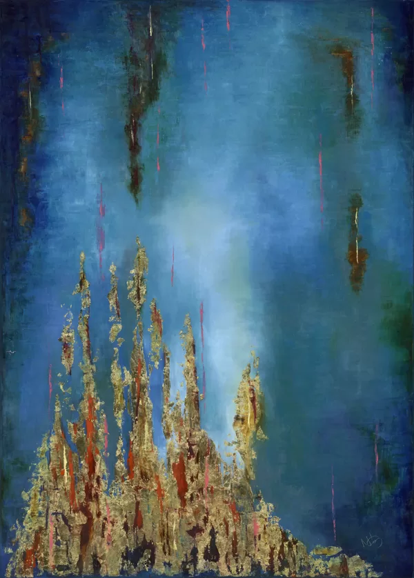 Teremtés (Ószövetség ciklus) - 140x100 cm, olaj és arany vásznon