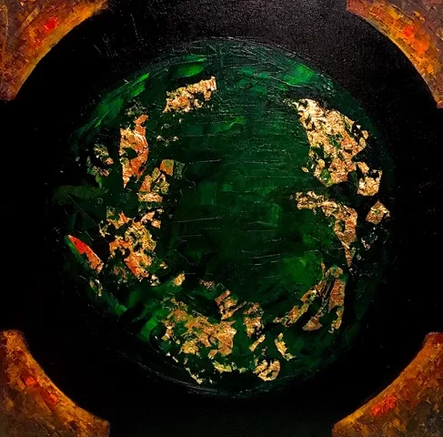 Trónok harca III. - 40x40 cm, olaj arany vásznon