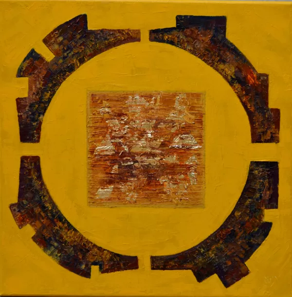 Trónok harca VI. - 40x40 cm, olaj arany vásznon