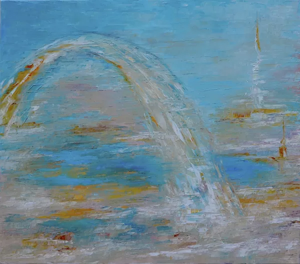 A híd - 80x90 cm, olaj vásznon