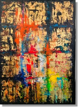 Icon - 70x50 cm, oil gold canvas