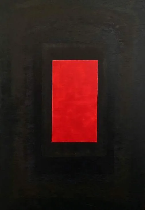 The door - 150x100 cm, oil canvas