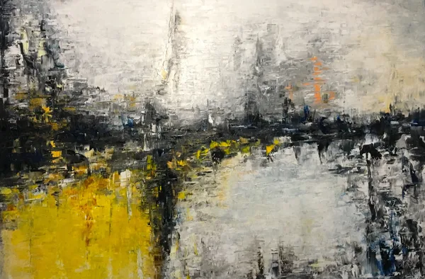 Glacier - 100x150 cm, oil canvas