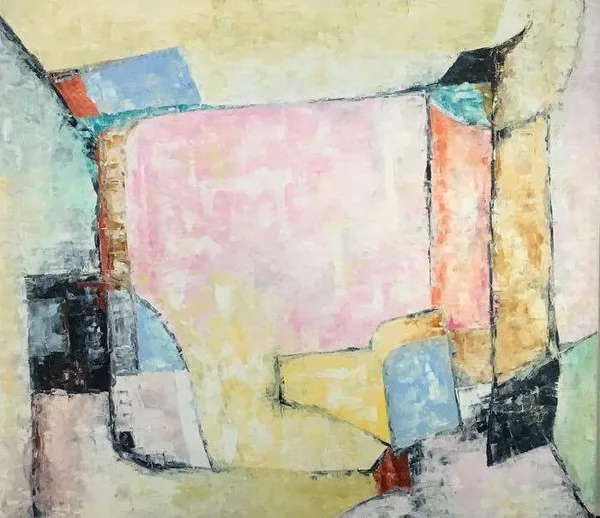 Oldfashioned story - 140x160 cm, oil canvas