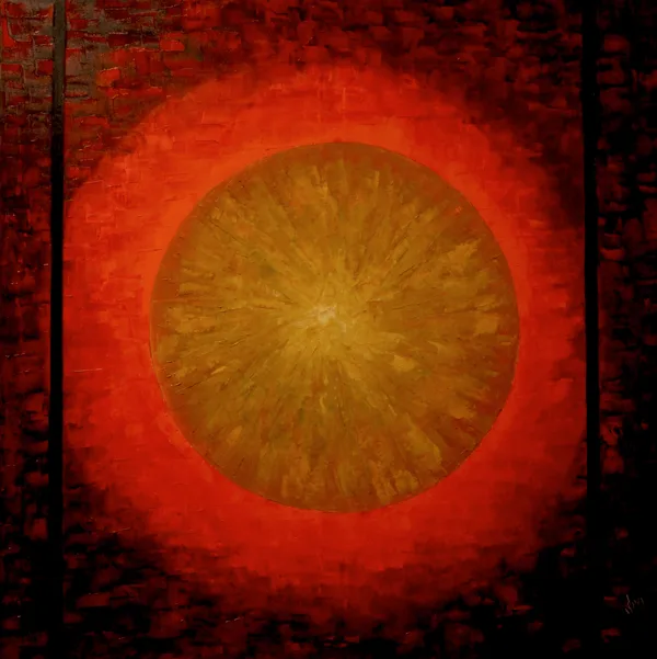 Shield - 100x100 cm, oil canvas