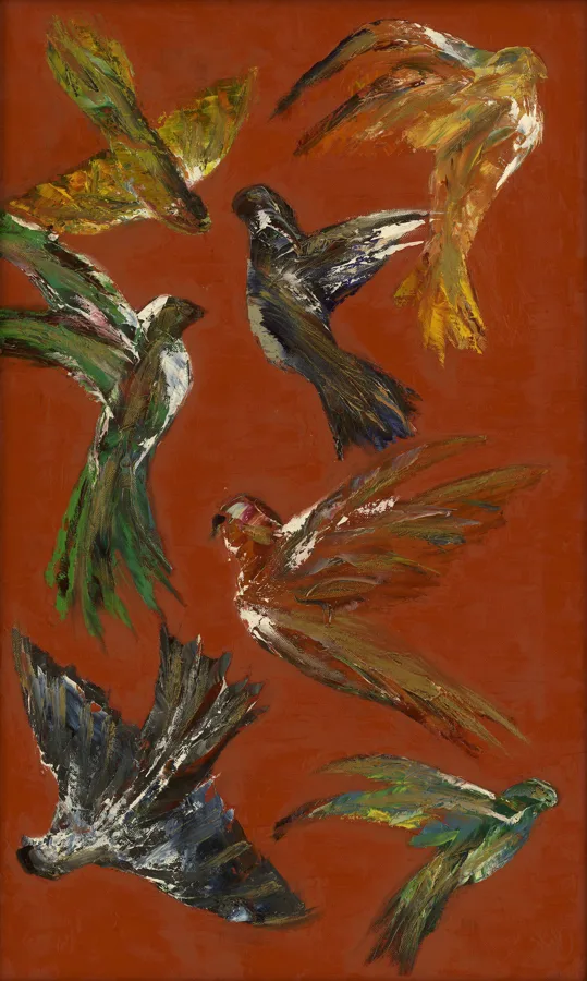 Coromandels red (2008) - 70x45 cm, oil canvas