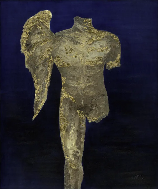 Morpheus (2004) - 120x100 cm, oil gold canvas