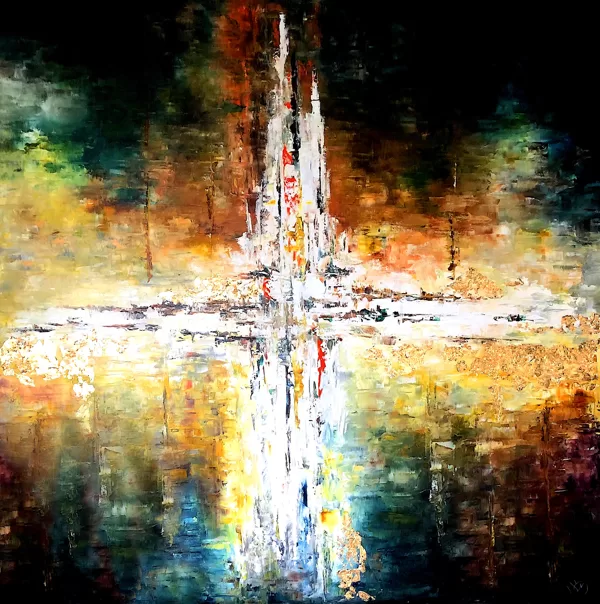The Beginning of Time - 120x120 cm