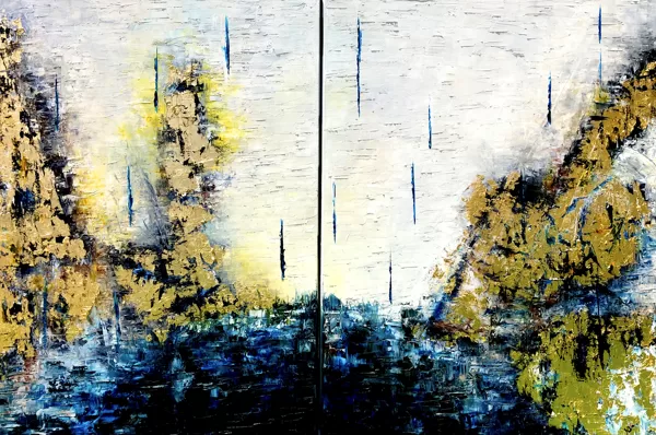 Vision of Ezekiel - diptychon - 2x90x60 cm