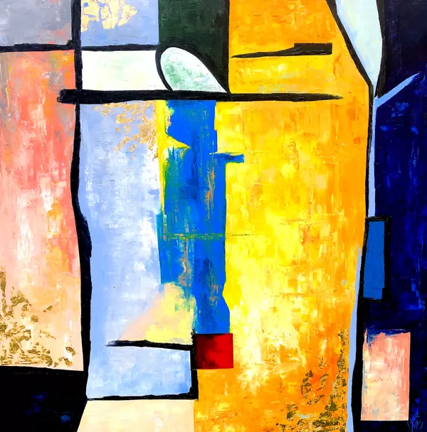 "...So We Will Live Here" - 100x100 cm