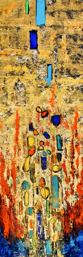 Kleopátra Cézár elé járul - 150x50 cm
