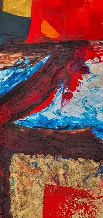 "...I Will Go Until He Who Leads Stops Me"  - detail photo