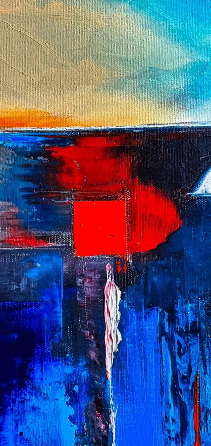 "Where the Waters Meet the Sky..." - detail photo