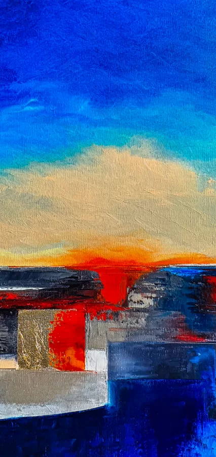 "Where the Waters Meet the Sky..." - detail photo